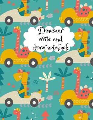 Caiet de scris și desenat dinozauri - Dinosaur write and draw notebook
