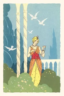 Jurnal de epocă Femeie în costum Harem - Vintage Journal Woman in Harem Costume