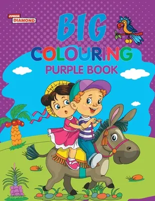 Carte mare de colorat violet pentru copii între 5 și 9 ani Activitate distractivă și carte de colorat pentru copii - Big Colouring Purple Book for 5 to 9 years Old Kids Fun Activity and Colouring Book for Children