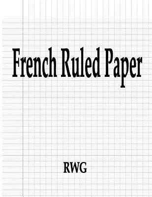 Hârtie cu margine franceză: 50 pagini 8.5 X 11 - French Ruled Paper: 50 Pages 8.5 X 11