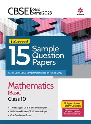 CBSE Board Exams 2023 I Succeed 15 Exemplu de întrebări matematică (de bază) clasa 10 - CBSE Board Exams 2023 I Succeed 15 Sample Question Papers Mathematics (Basic) Class 10