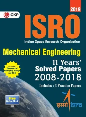 ISRO 2019 Inginerie mecanică - Lucrări rezolvate din anii anteriori (2008-2018) - ISRO 2019 Mechanical Engineering - Previous Years' Solved Papers (2008-2018)