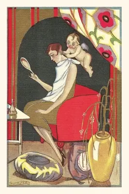 Jurnal de epocă Cupidon taie părul Flapper - Vintage Journal Cupid Cutting Flapper's Hair
