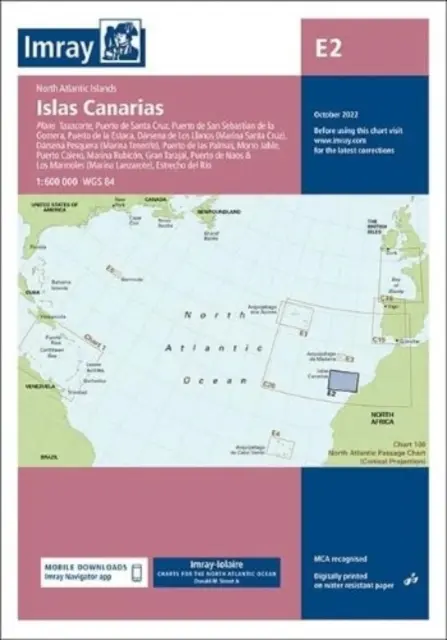 Hartă Imray E2 - Insulele Canare - Imray Chart E2 - Islas Canarias