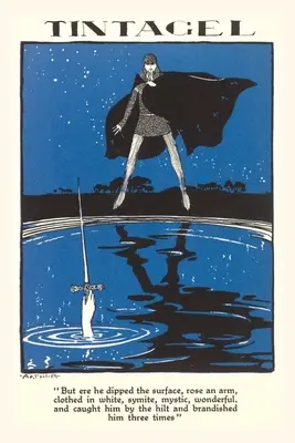 Jurnal de epocă Tintagel, Excalibur răsărind din lac pentru regele Arthur - Vintage Journal Tintagel, Excalibur Rising from the Lake for King Arthur