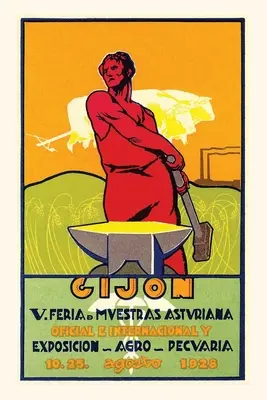 Jurnal de epocă Om cu nicovală, Gijon - Vintage Journal Man with Anvil, Gijon