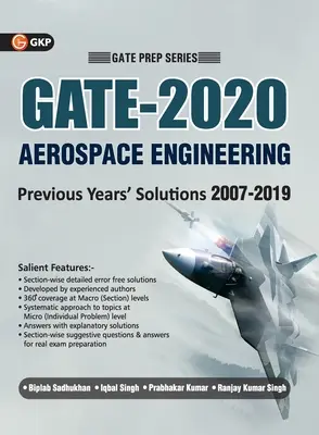 GATE 2020 - Inginerie aerospațială - 13 ani de lucrări rezolvate pe secțiuni 2007-19 - GATE 2020 - Aerospace Engineering - 13 Years' Section-wise Solved Paper 2007-19