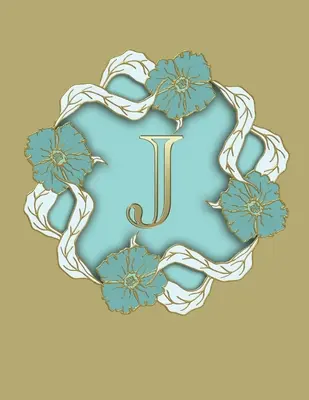J: 100 pagini 8.5 X 11 Caiet cu monogramă College Ruled Line Paper - J: 100 Pages 8.5 X 11 Monogram Notebook College Ruled Line Paper