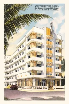 Jurnal de epocă Winterhaven Hotel, Miami Beach - Vintage Journal Winterhaven Hotel, Miami Beach