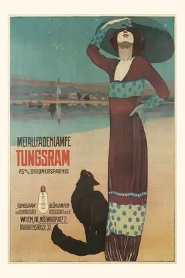 Jurnal de epocă Femeie la modă cu pisică pe plajă - Vintage Journal Fashionable Woman with Cat on Beach