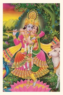 Jurnal de epocă Krishna și Radha - Vintage Journal Krishna and Radha
