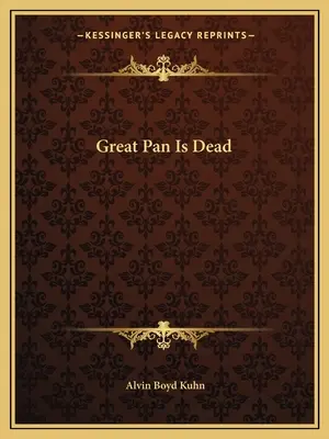 Marele Pan este mort - Great Pan Is Dead