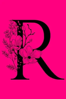 R: Caiet cu inițialele monogramei: Jurnal cadou personalizat cu monogramă - R: Monogram Initial Notebook: Customized Lined Monogrammed Gift Journal