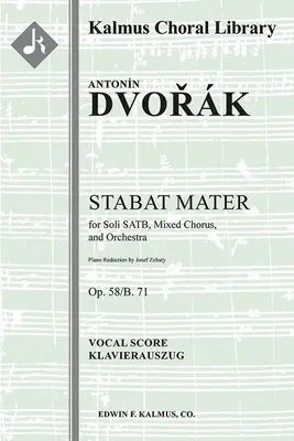 Stabat Mater, Op.58: Partitură vocală - Stabat Mater, Op.58: Vocal score