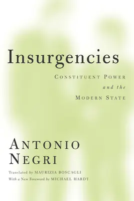 Insurgențe: Puterea constituantă și statul modern Volumul 15 - Insurgencies: Constituent Power and the Modern State Volume 15
