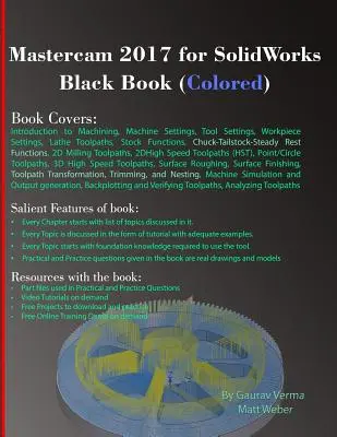 Mastercam 2017 pentru SolidWorks Carte neagră (colorată) - Mastercam 2017 for SolidWorks Black Book (Colored)