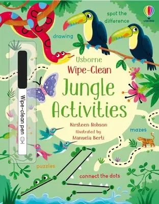 Activități Wipe-Clean în junglă - Wipe-Clean Jungle Activities