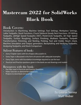 Mastercam 2022 pentru SolidWorks Carte neagră - Mastercam 2022 for SolidWorks Black Book