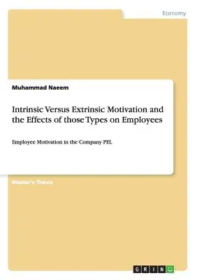 Motivația intrinsecă versus motivația extrinsecă și efectele acestor tipuri asupra angajaților: Motivarea angajaților în cadrul companiei PEL - Intrinsic Versus Extrinsic Motivation and the Effects of those Types on Employees: Employee Motivation in the Company PEL