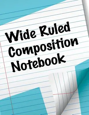 Caiet de compunere cu margine lată - Wide Ruled Composition Notebook