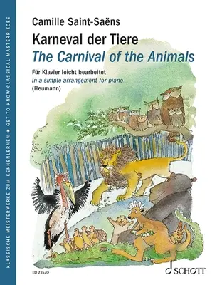 Carnavalul animalelor - aranjament simplu pentru pian - Faceți cunoștință cu capodoperele clasice - The Carnival of the Animals - Simple Piano Arrangement - Get to Know Classical Masterpieces