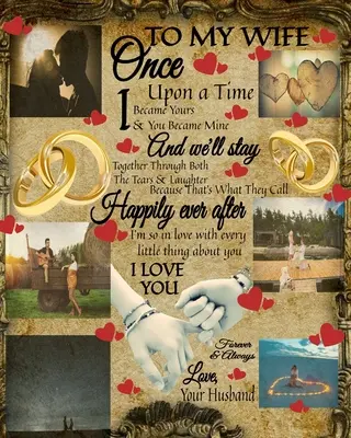 To My Wife Once Upon A Time I Became Yours & You Became Mine And We'll Stay Together Through Both The Tears & Laughter: 20th Wedding Anniversary Gifts