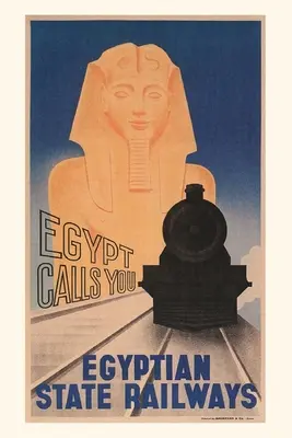 Jurnal de epocă Afiș pentru căile ferate egiptene - Vintage Journal Poster for Egyptian Railways
