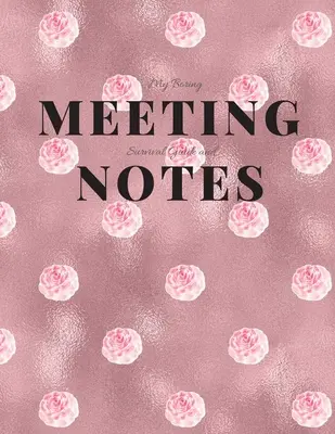 Ghidul meu de supraviețuire la întâlniri plictisitoare și notițe: Caiet de ședințe 8.5x11 și carte puzzle - My Boring Meeting Survival Guide and Notes: 8.5x11 Meeting Notebook and Puzzle Book