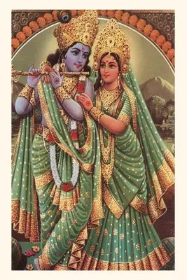 Jurnal de epocă Krishna și Radha - Vintage Journal Krishna and Radha