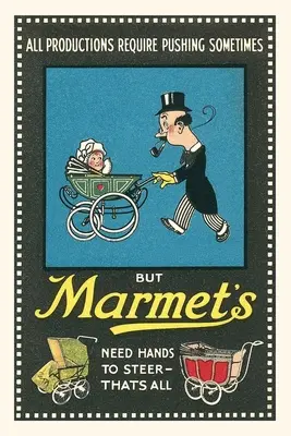 Jurnal de epocă Bărbat împingând căruciorul de copii - Vintage Journal Man Pushing Baby Carriage