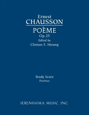 Poeme, op.25: Partitura studiului - Poeme, Op.25: Study score