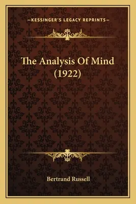 Analiza minții (1922) - The Analysis Of Mind (1922)
