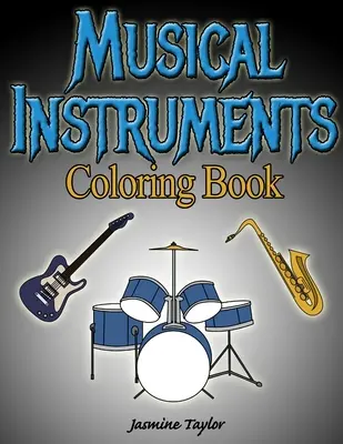 Instrumente muzicale Carte de colorat - Musical Instruments Coloring Book