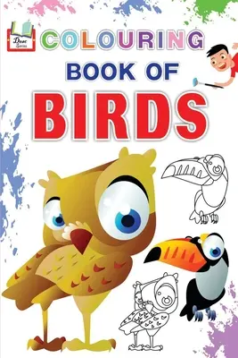 Carte de colorat cu păsări - Colouring Book of BIRDS