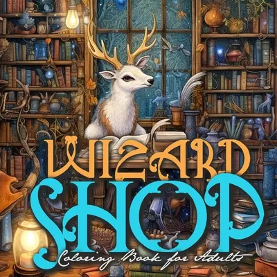 Magazin de vrăjitorie Carte de colorat pentru adulți: Enchanted Whimsical Carte de colorat la scară de gri magic Carte de colorat pentru adulți Magic - Wizard Shop Coloring Book for Adults: Enchanted Whimsical Coloring Book grayscale magical Coloring Book for Adults Magic