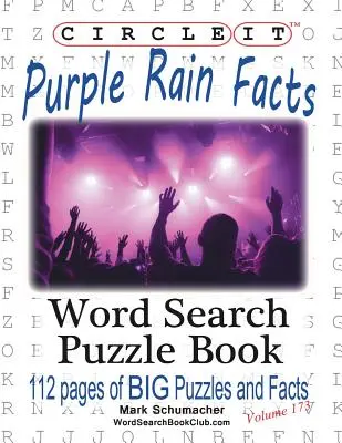 Circle It, Purple Rain fapte, Căutare în cuvinte, Carte puzzle - Circle It, Purple Rain Facts, Word Search, Puzzle Book