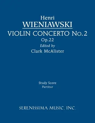 Concertul pentru vioară nr.2, op.22: Partitura studiului - Violin Concerto No.2, Op.22: Study score
