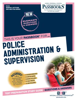 Administrarea și supravegherea poliției (CS-32): Ghid de studiu Passbooks - Police Administration & Supervision (CS-32): Passbooks Study Guide