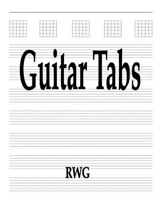 Taburi de chitară: 50 pagini 8.5 X 11 - Guitar Tabs: 50 Pages 8.5 X 11