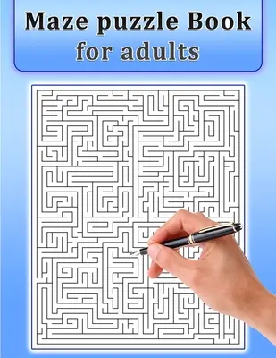 Carte de puzzle labirint pentru adulți - Maze Puzzle Book for Adults