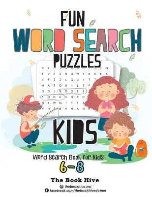 Puzzle-uri distractive de căutare a cuvintelor pentru copii: Cărți de căutare a cuvintelor pentru copii de 6-8 ani - Fun Word Search Puzzles Kids: Word Search Books for Kids 6-8