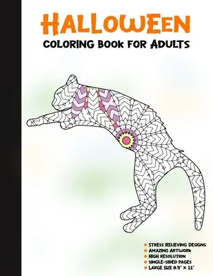 Carte de colorat de Halloween pentru adulți: 50 de ilustrații de Halloween imprimate pe o singură parte, sigure pentru markere - cadou distractiv pentru activități de meșteșugărit - reducerea stresului Desi - Halloween Coloring Book for Adults: 50 Halloween Illustrations Printed On One Side, Safe For Markers - Fun Craft Activity Gift - Stress Relieving Desi