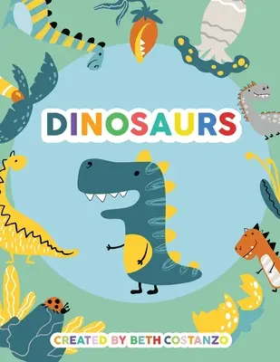 Caiet de activități cu dinozauri pentru copii 3-6 - Dinosaurs Activity Workbook for Kids 3-6