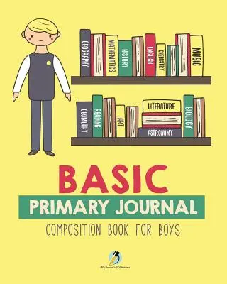 Caiet de compunere Basic Primary Journal pentru băieți - Basic Primary Journal Composition Book for Boys