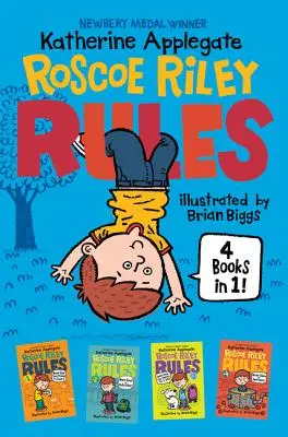 Regulile lui Roscoe Riley 4 cărți în 1! Niciodată să nu-ți lipești prietenii de scaune; Niciodată să nu furi ursul unui bătăuș; Nu-ți schimba puloverul cu un câine; Niciodată să nu înoți în Appl - Roscoe Riley Rules 4 Books in 1!: Never Glue Your Friends to Chairs; Never Swipe a Bully's Bear; Don't Swap Your Sweater for a Dog; Never Swim in Appl