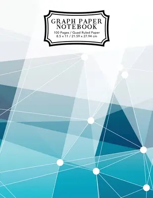 Caiet de hârtie grafică: Albastru Abstract Lines Grid Paper Composition Notebook, Graphing Paper, Quad Ruled - Graph Paper Notebook: Blue Abstract Lines Grid Paper Composition Notebook, Graphing Paper, Quad Ruled