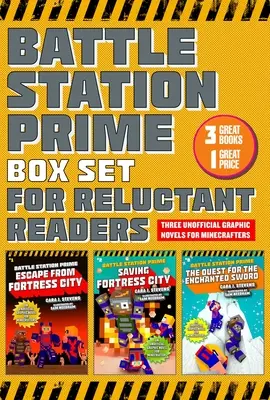 The Unofficial Battle Station Prime Box Set for Beginner Readers: Romane grafice ilustrate, de mare interes, pentru Minecrafteri - The Unofficial Battle Station Prime Box Set for Beginner Readers: High-Interest, Illustrated Graphic Novels for Minecrafters