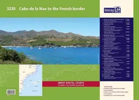 Imray Chart Atlas 3220 - Cabo de la Nao până la granița franceză Chart Atlas - Imray Chart Atlas 3220 - Cabo de la Nao to the French border Chart Atlas