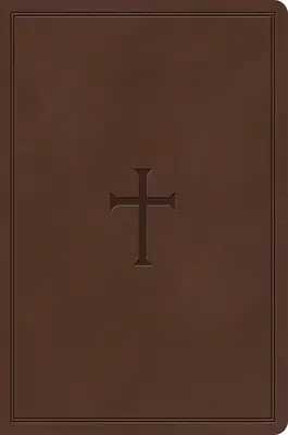 Biblie de referință CSB Giant Print, maro Leathertouch, indexată - CSB Giant Print Reference Bible, Brown Leathertouch, Indexed
