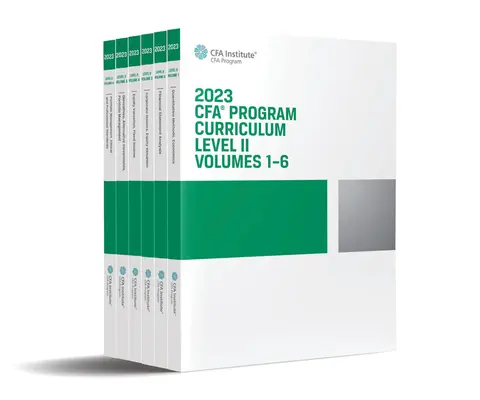 2023 Cfa Program Curriculum Nivelul II Box Set - 2023 Cfa Program Curriculum Level II Box Set